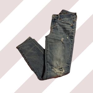 American Eagle Distressed Straight Leg Jeans